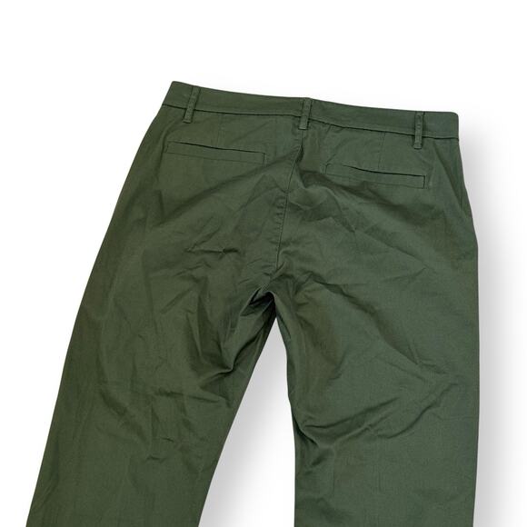 J. Crew Womens Slim Boyfriend Chino Ankle Length Pants Size 28 Army Green - Picture 8 of 11